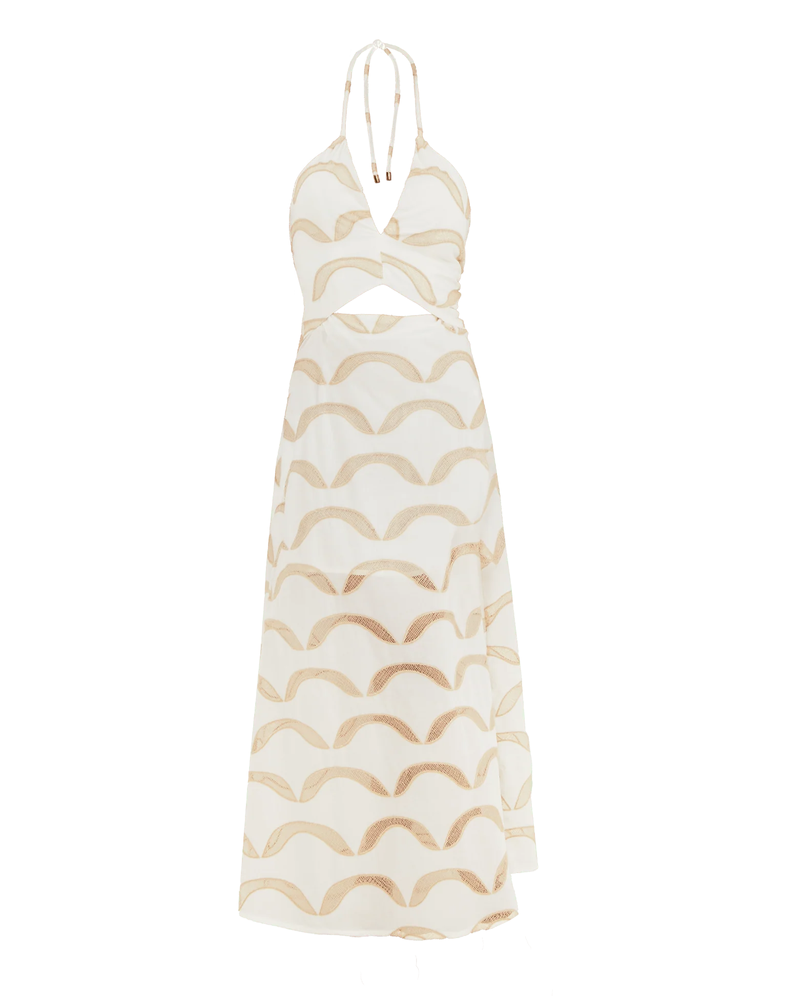 Eyelet Aila Long Dress - Off White - Image 5