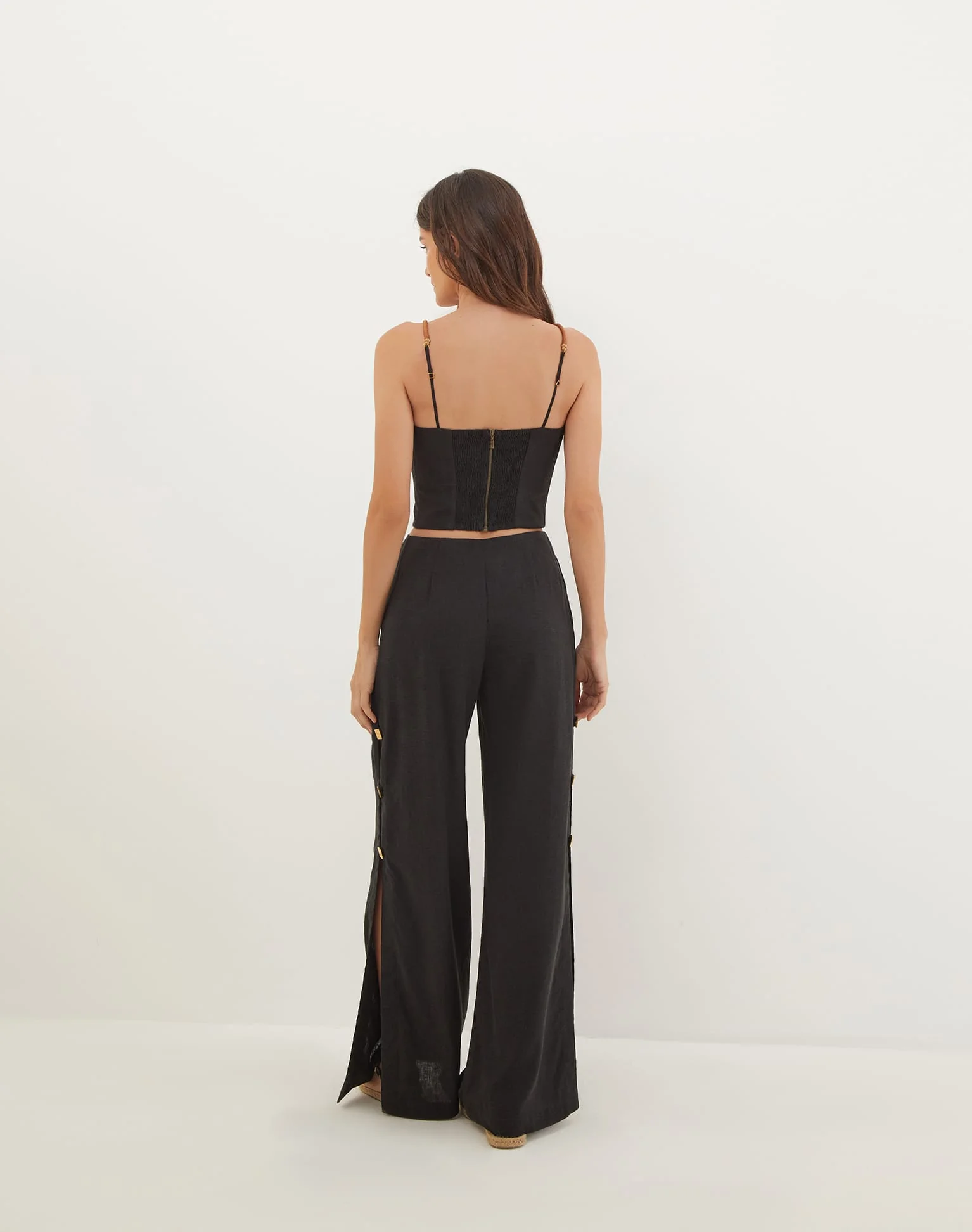 Alessia Wide Pants - Black - Image 3