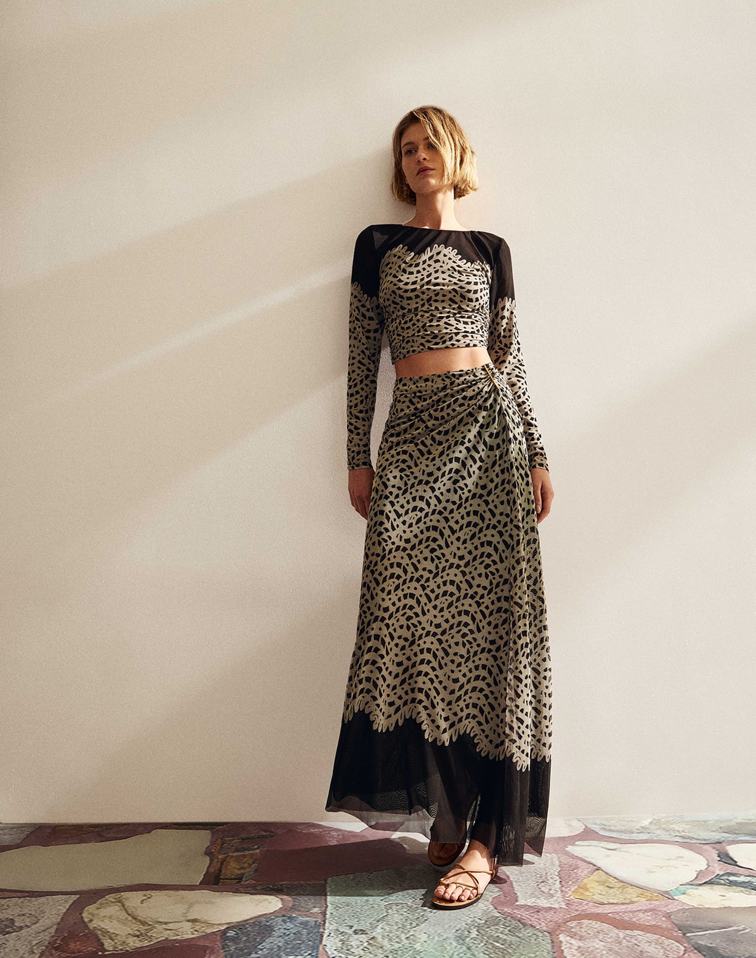 Amira Detail Long Skirt - Poeme - Image 3