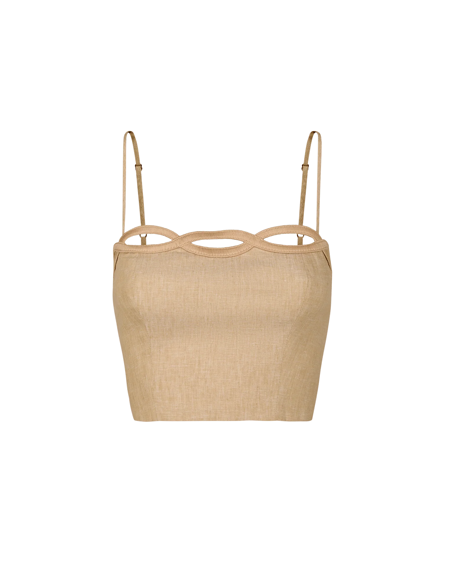 Bianca Cropped Top - Raffia - Image 6