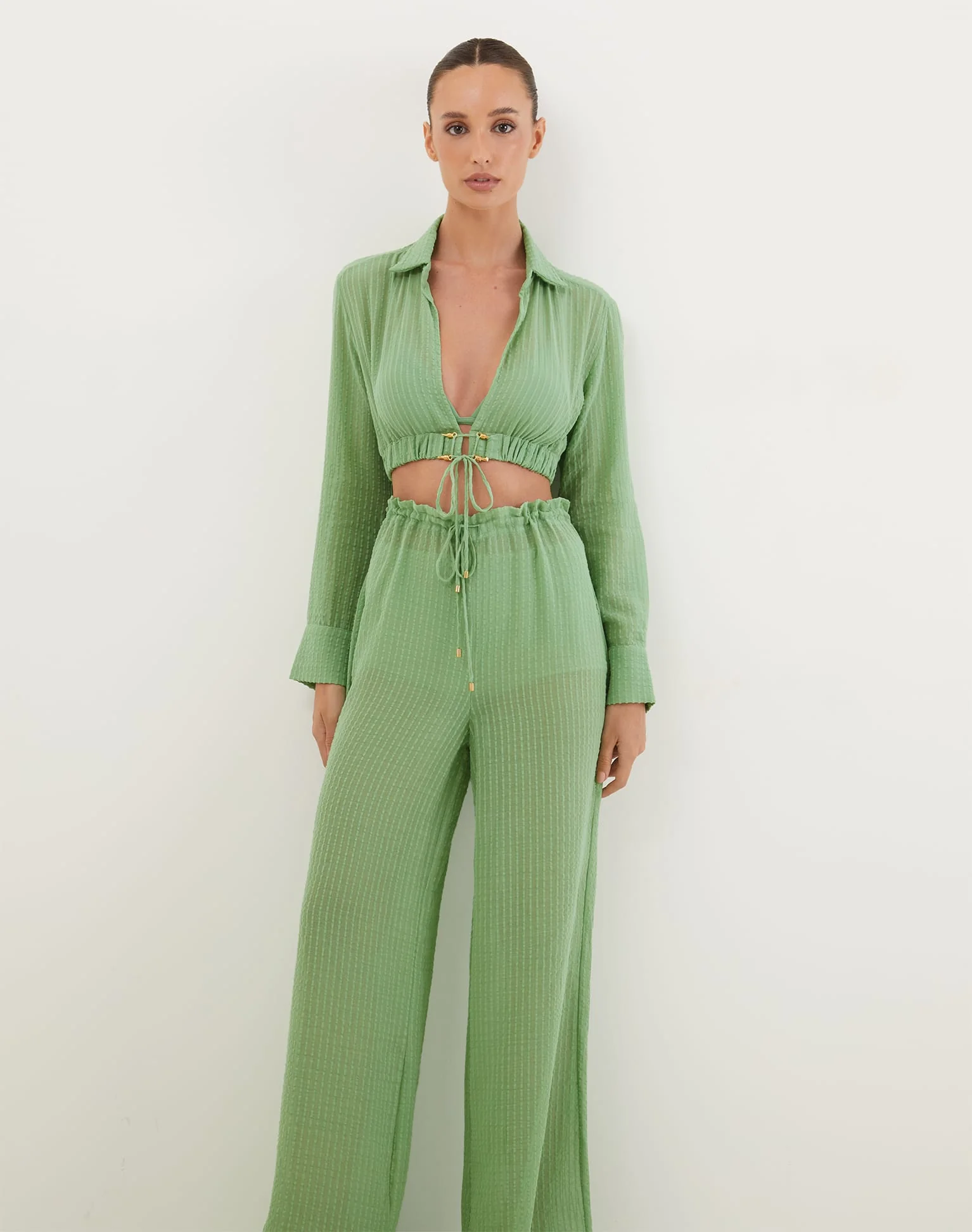 Bianca Pants (Final Sale) - Aloe - Image 8