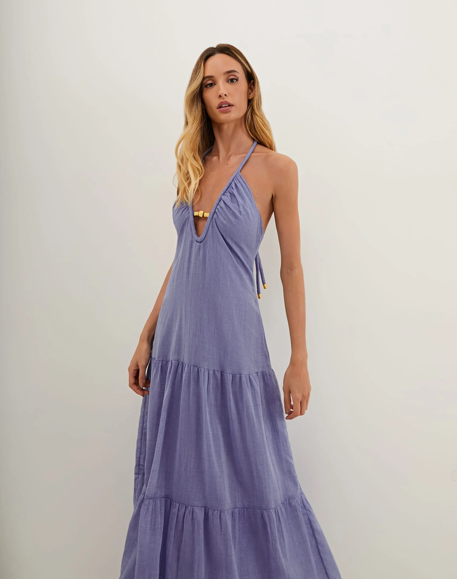 Cassia Maxi Dress - Sapphire - Image 3