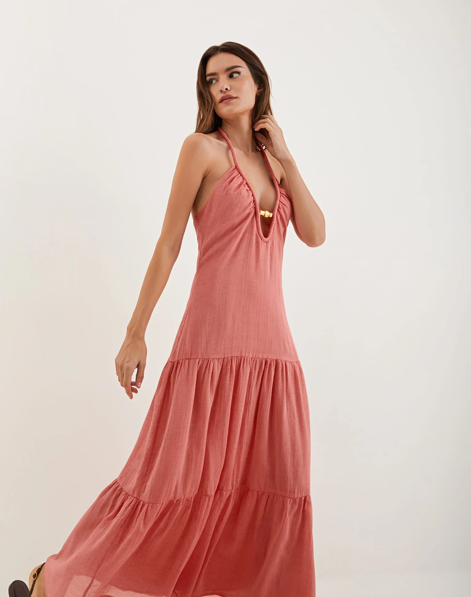 Cassia Maxi Dress - Ruby - Image 6