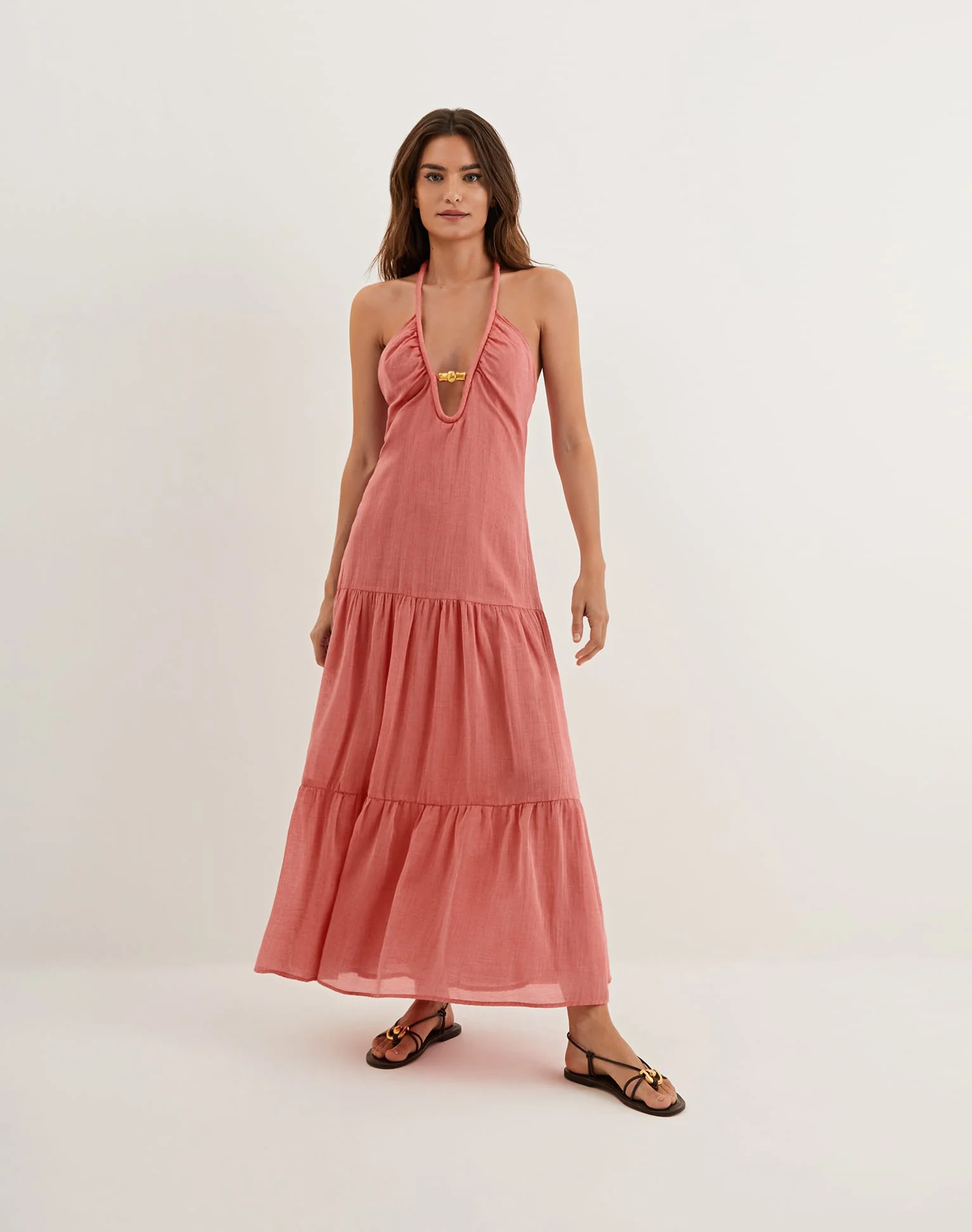 Cassia Maxi Dress - Ruby - Image 8