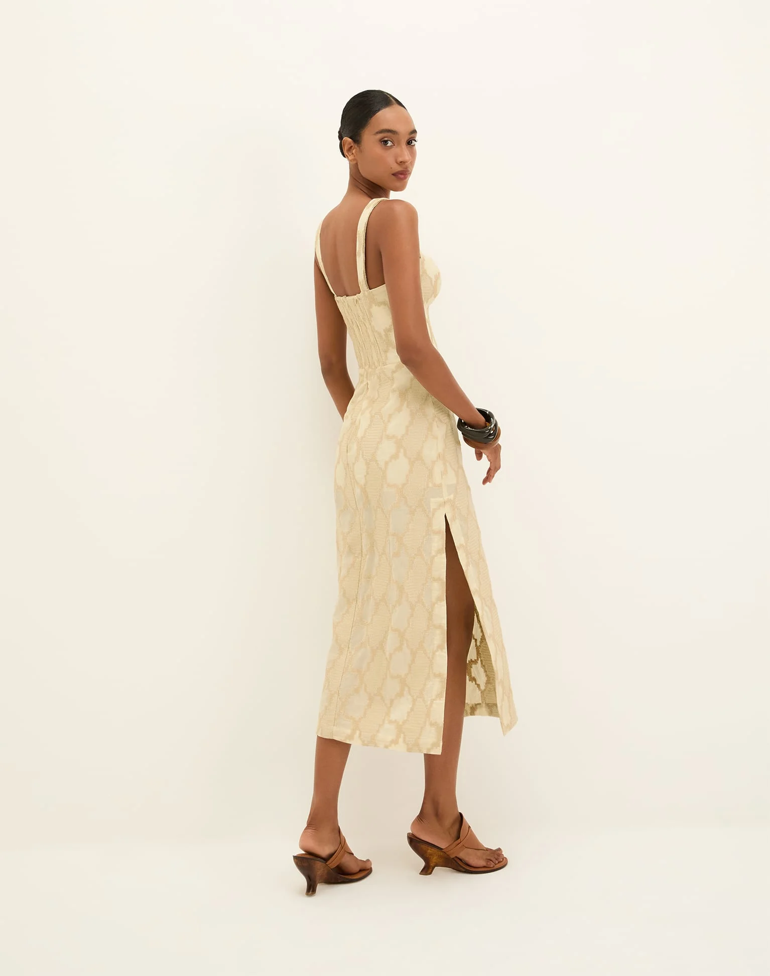 Coen Midi Dress - Embroidered Glitz - Image 3