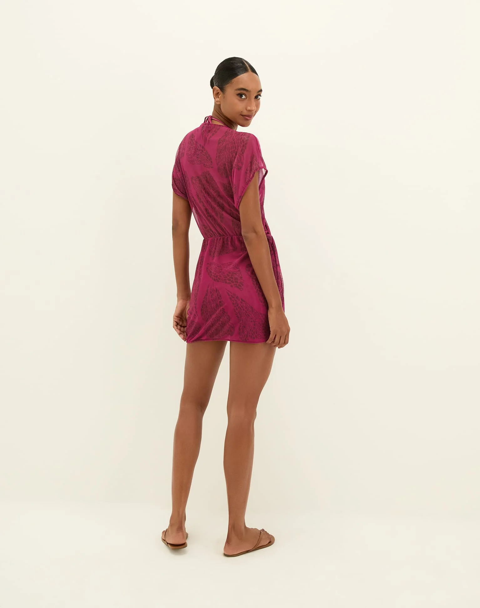 Emily Short Cover Up - Roseate - Image 2