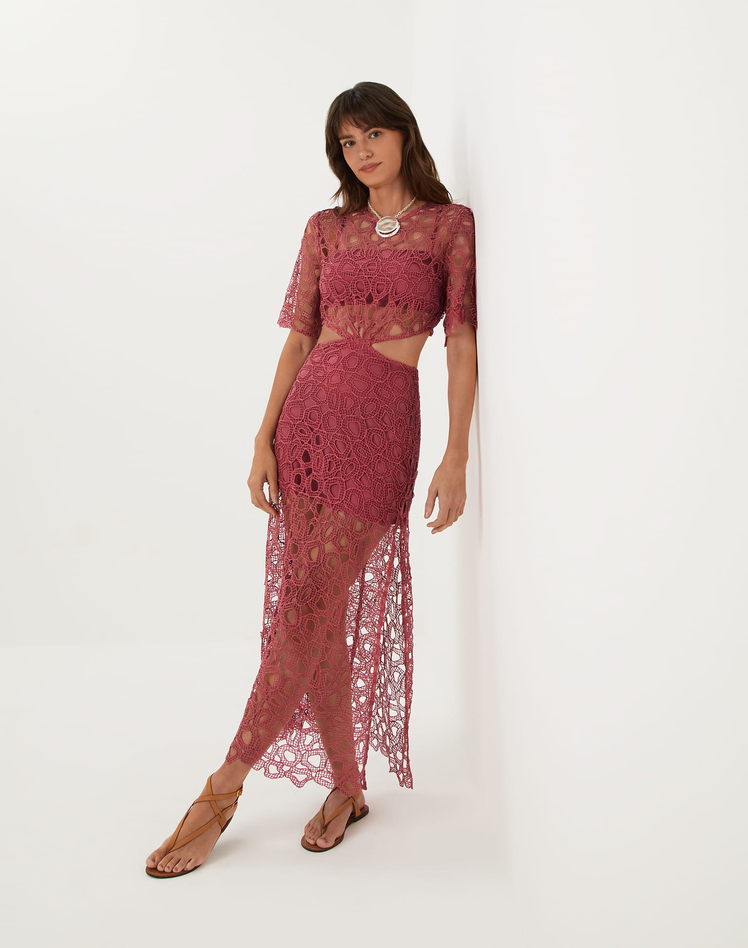 Eyelet Joelle Long Dress (Exchange Only) - Primrose