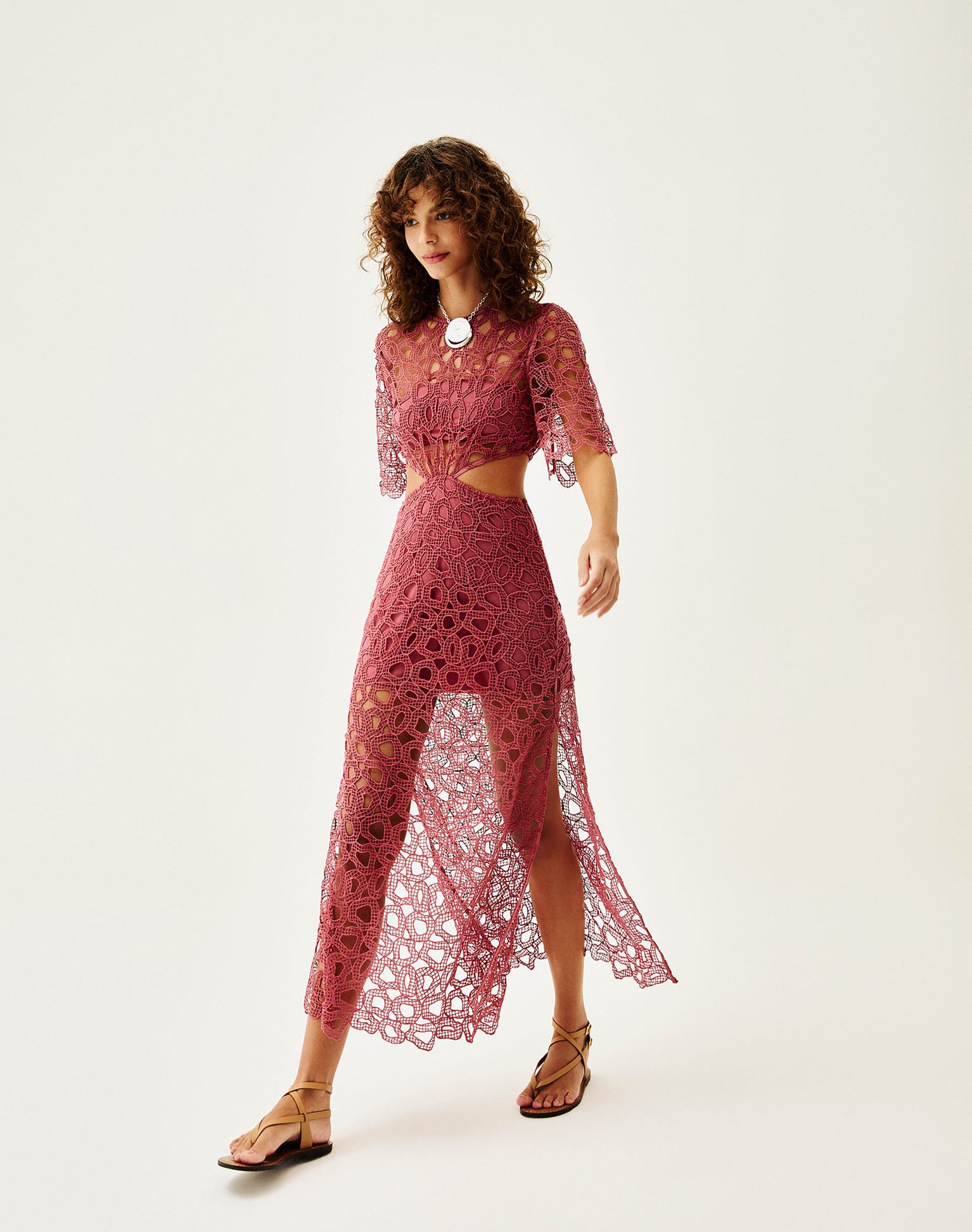 Eyelet Joelle Long Dress (Exchange Only) - Primrose - Image 2