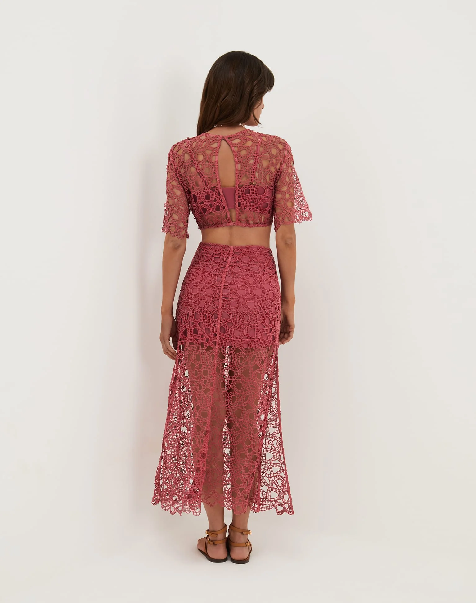 Eyelet Joelle Long Dress (Exchange Only) - Primrose - Image 3