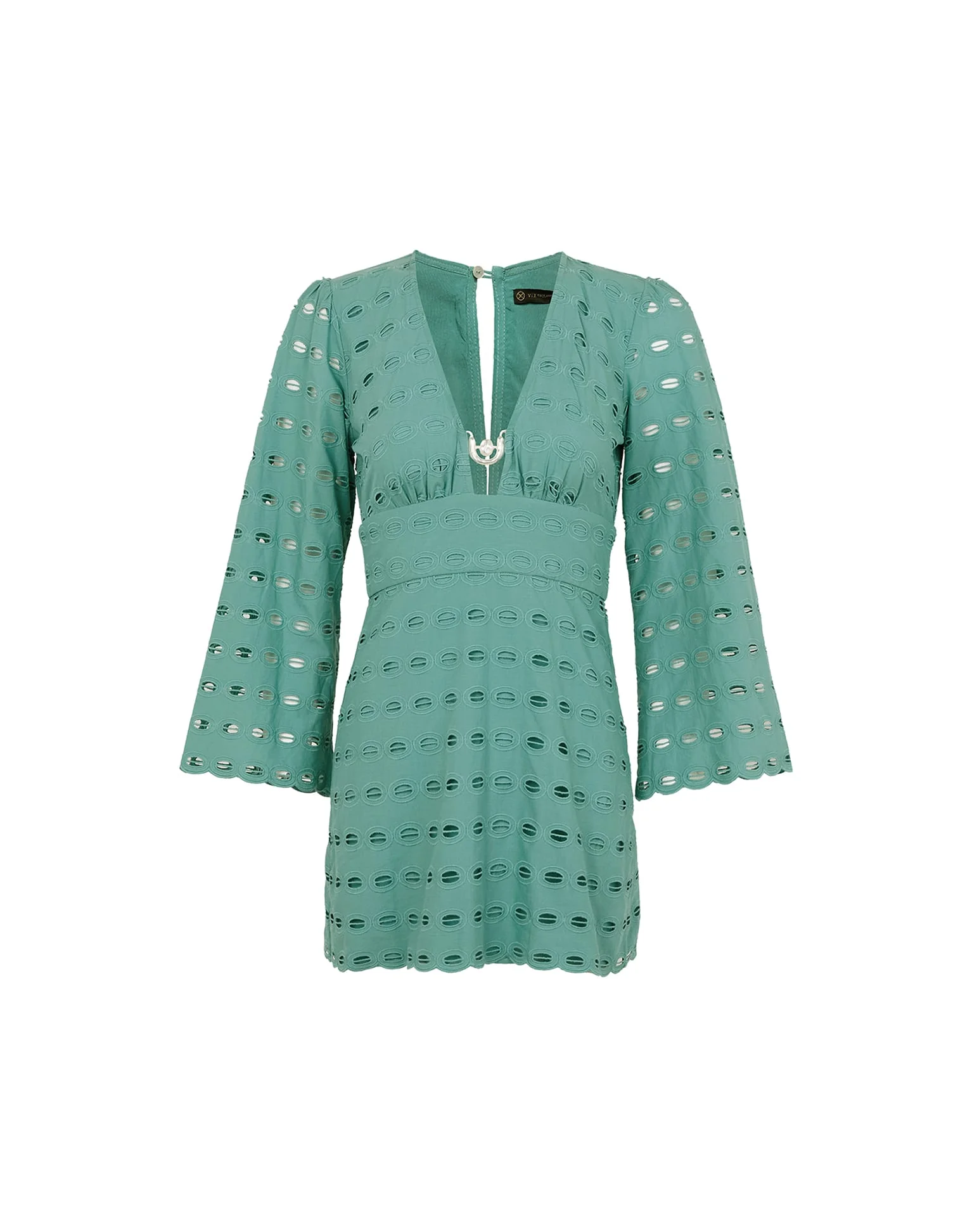 Eyelet Raya Short Dress (Exchange Only) - Seaglass - Image 6