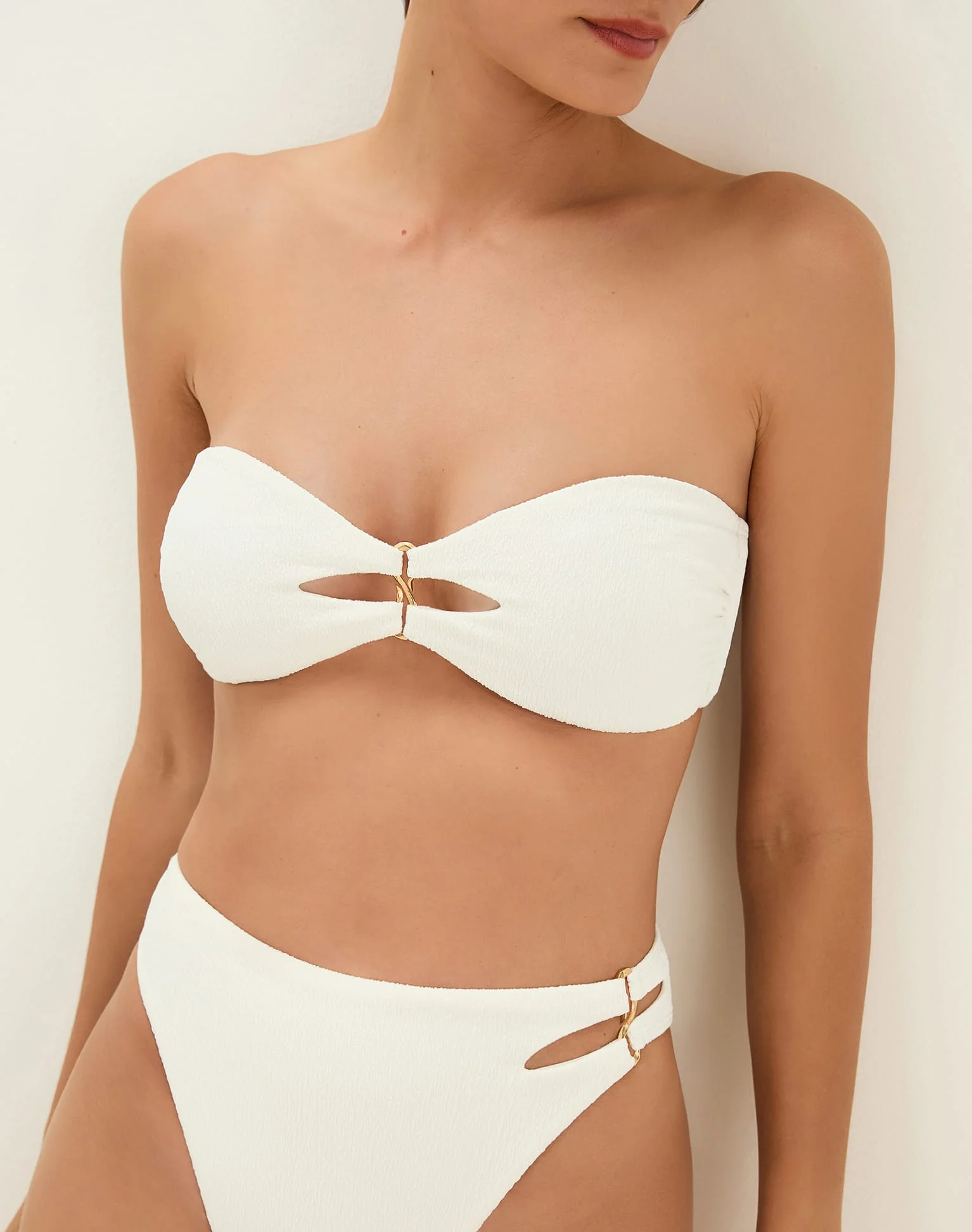 Firenze Solaro Bandeau Top - White - Image 3
