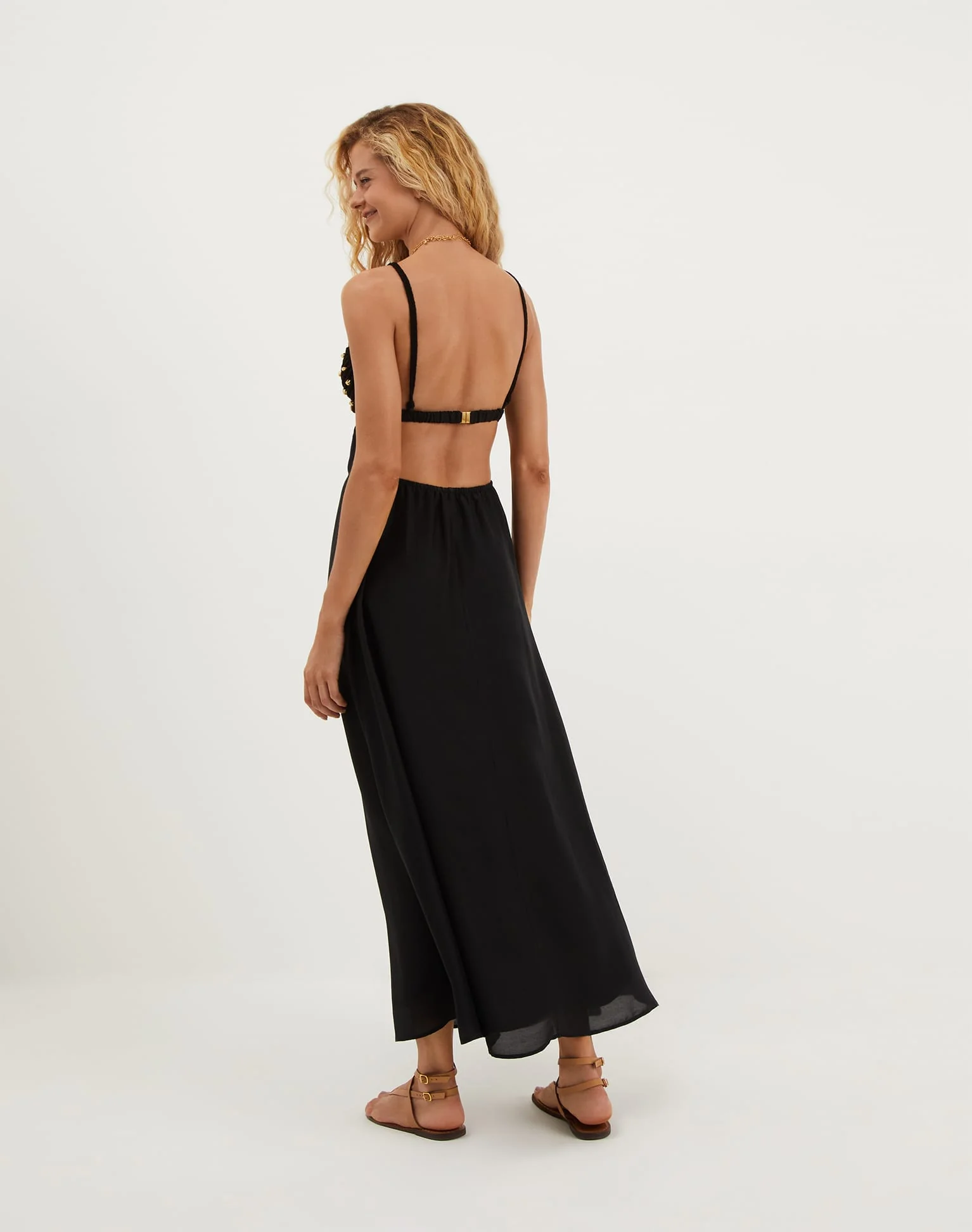 Ivy Long Dress - Black - Image 5