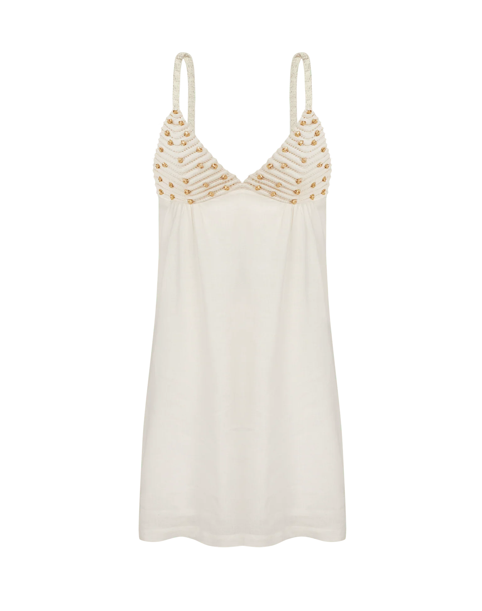 Ivy Short Dress - Off White - Image 4