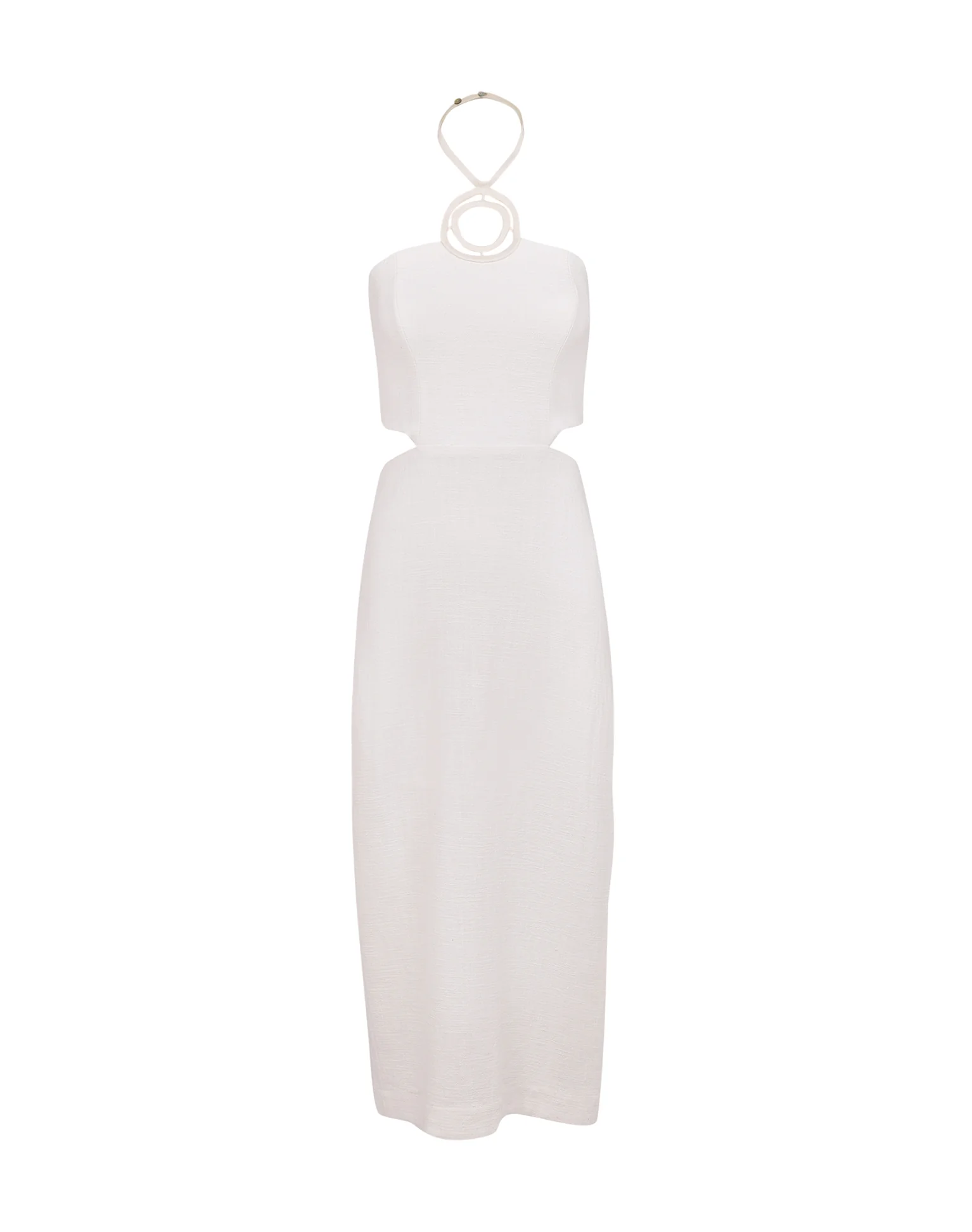 Jane Long Dress - Off White - Image 6