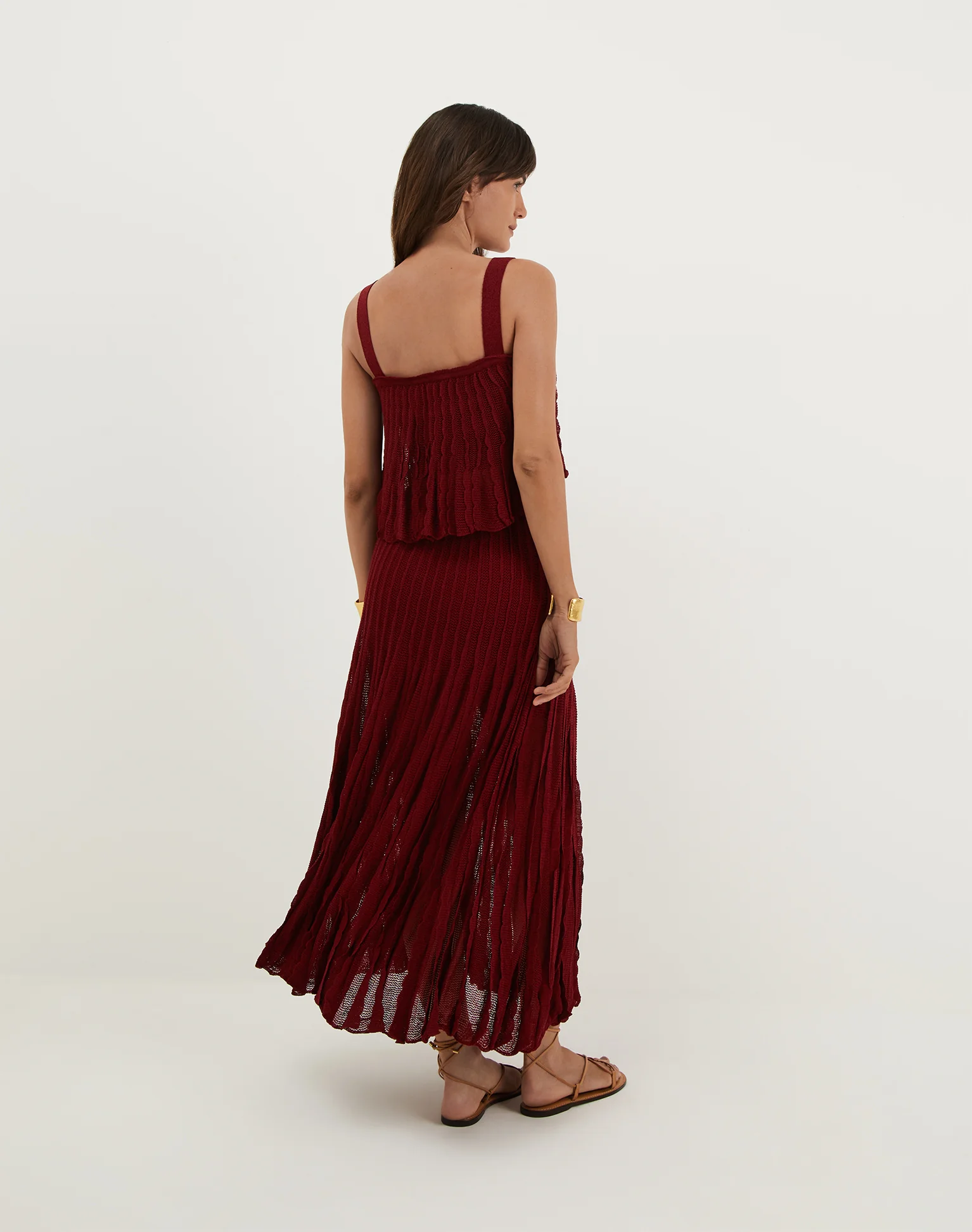 Knit Celina Long Skirt - Ponche - Image 3