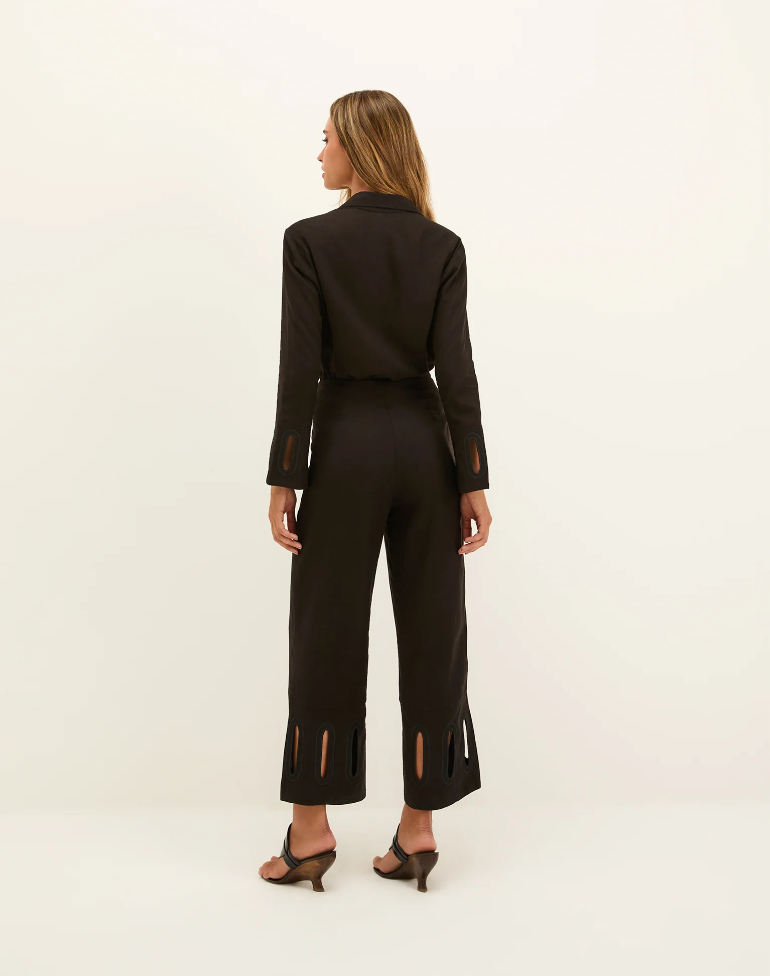 Laura Long Sleeve Blouse - Black - Image 3