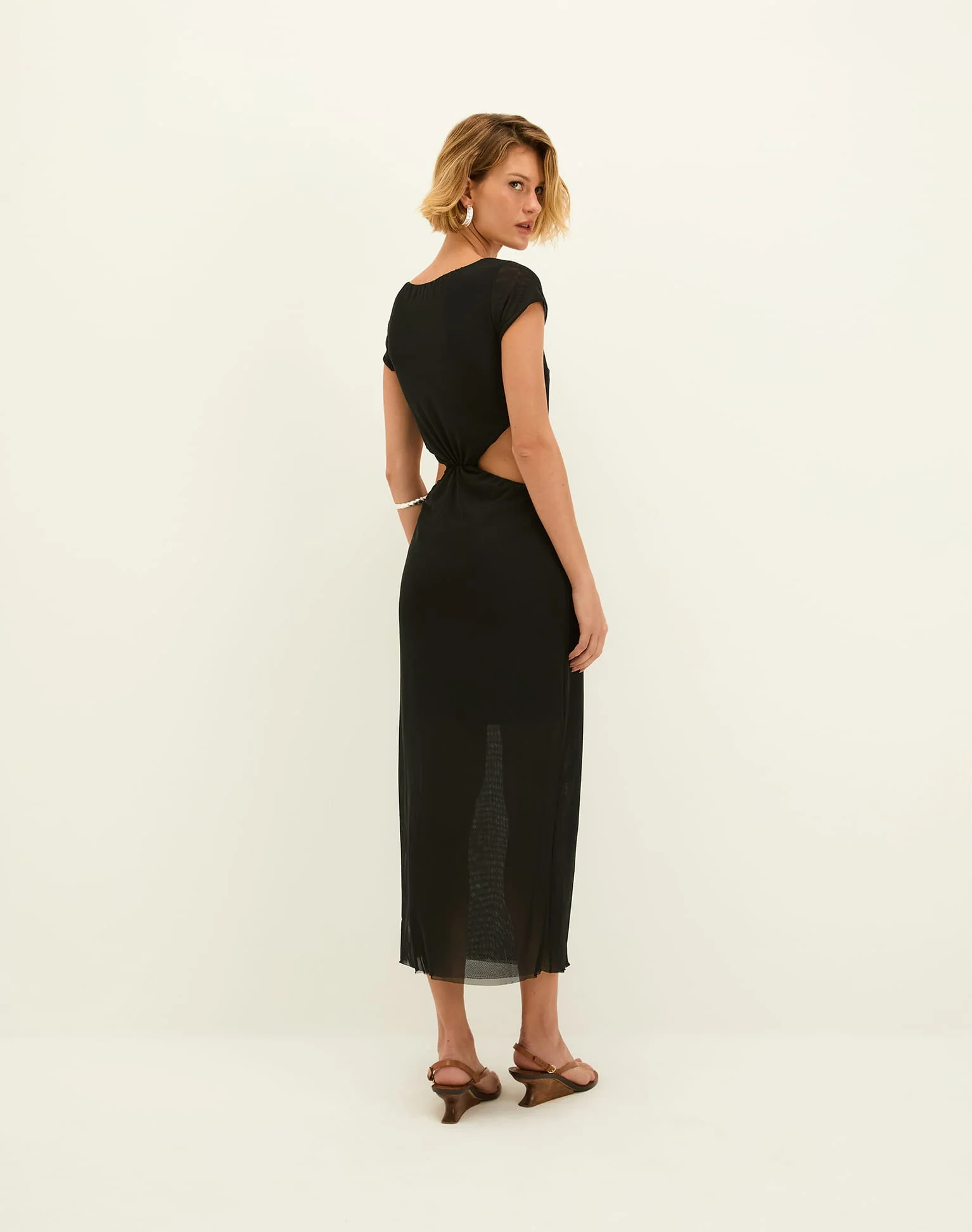 Lita Midi Dress - Black - Image 2