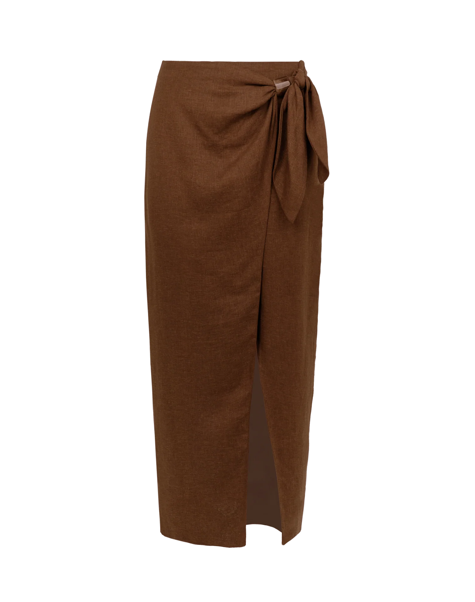 Luna Midi Skirt - Brown - Image 6