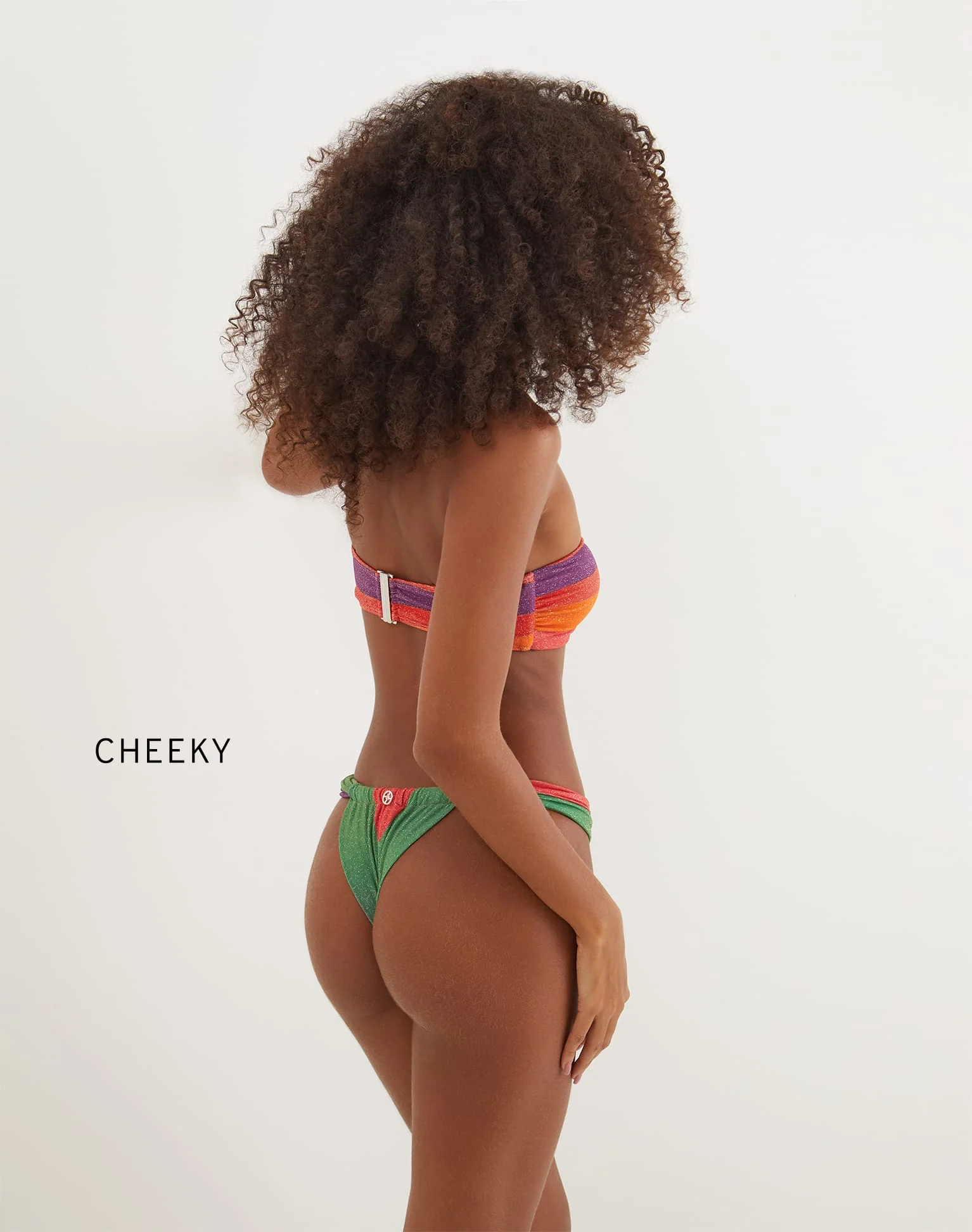 Lurex Jessie Bandeau Top (Final Sale) - Heatwave - Image 4
