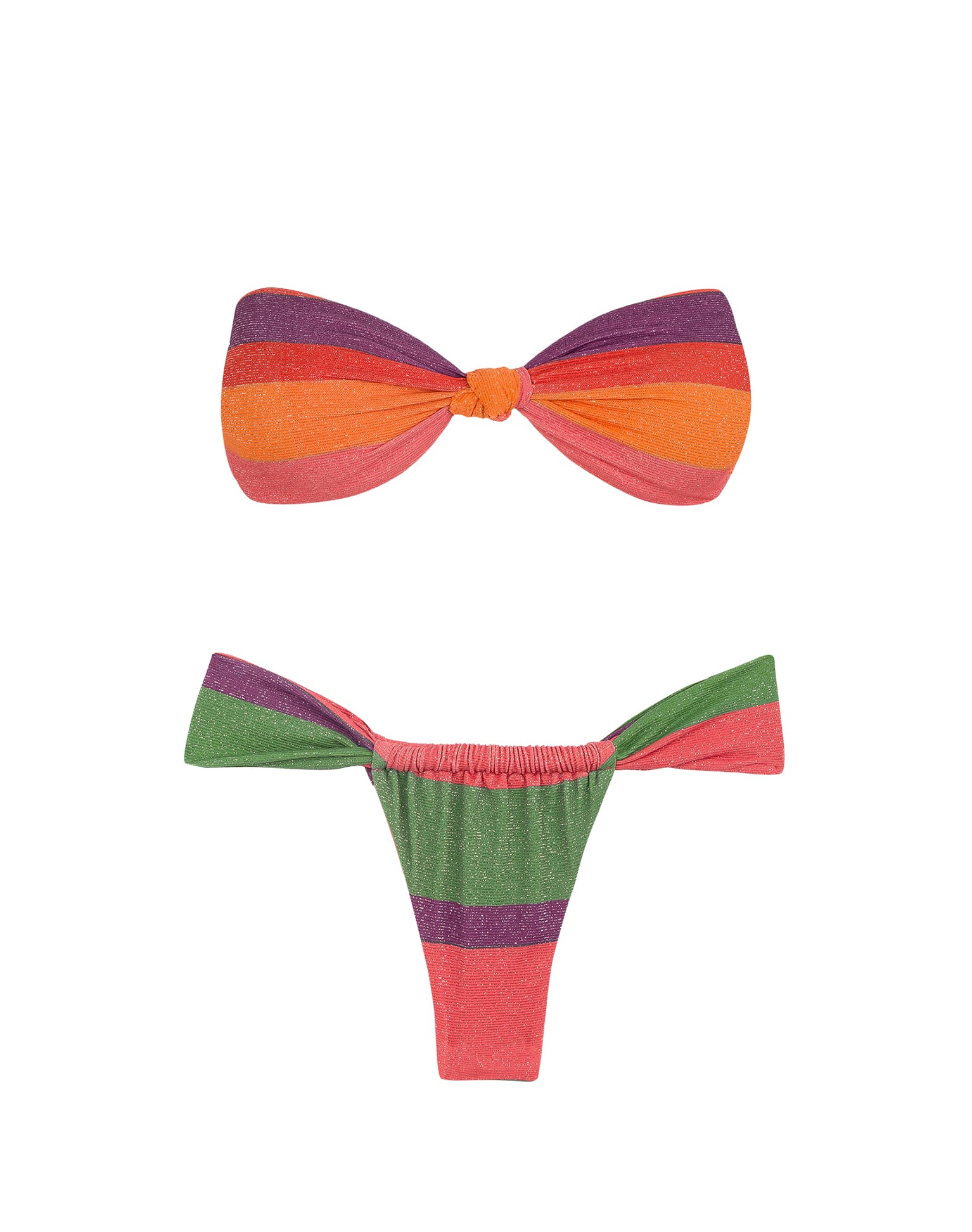 Lurex Jessie Bandeau Top (Final Sale) - Heatwave - Image 8