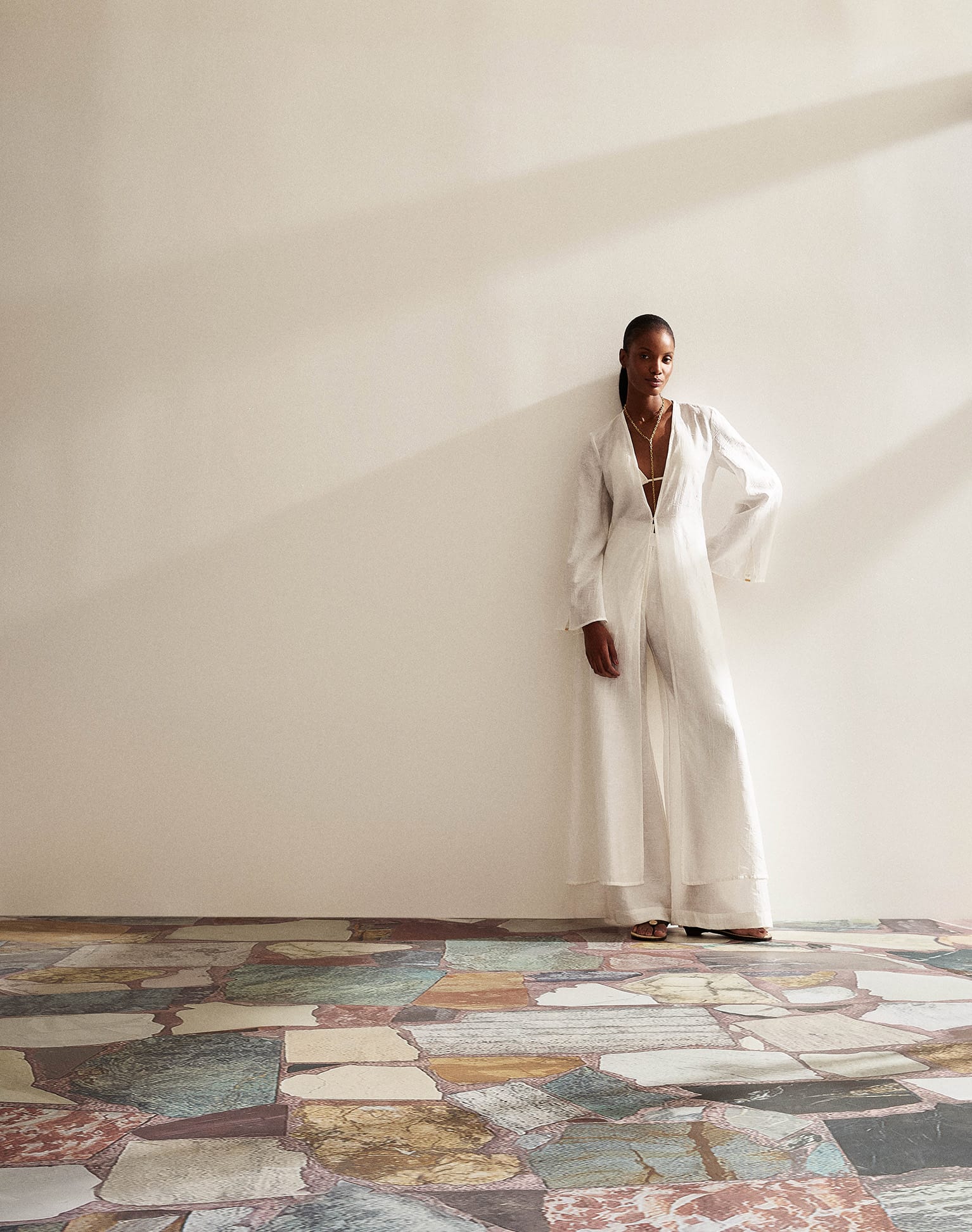 Lys Palazzo Pants - Off White - Image 5