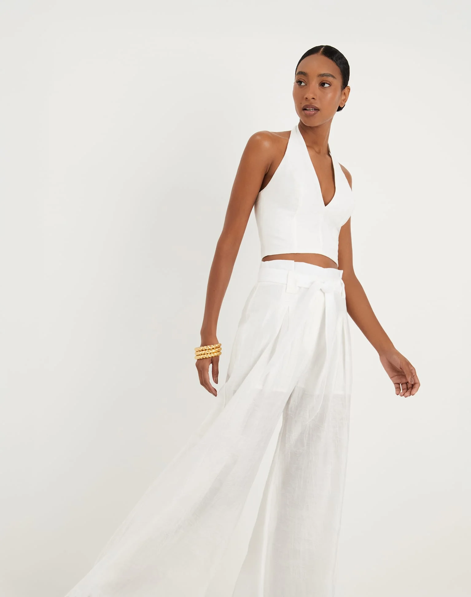 Lys Palazzo Pants - Off White - Image 6