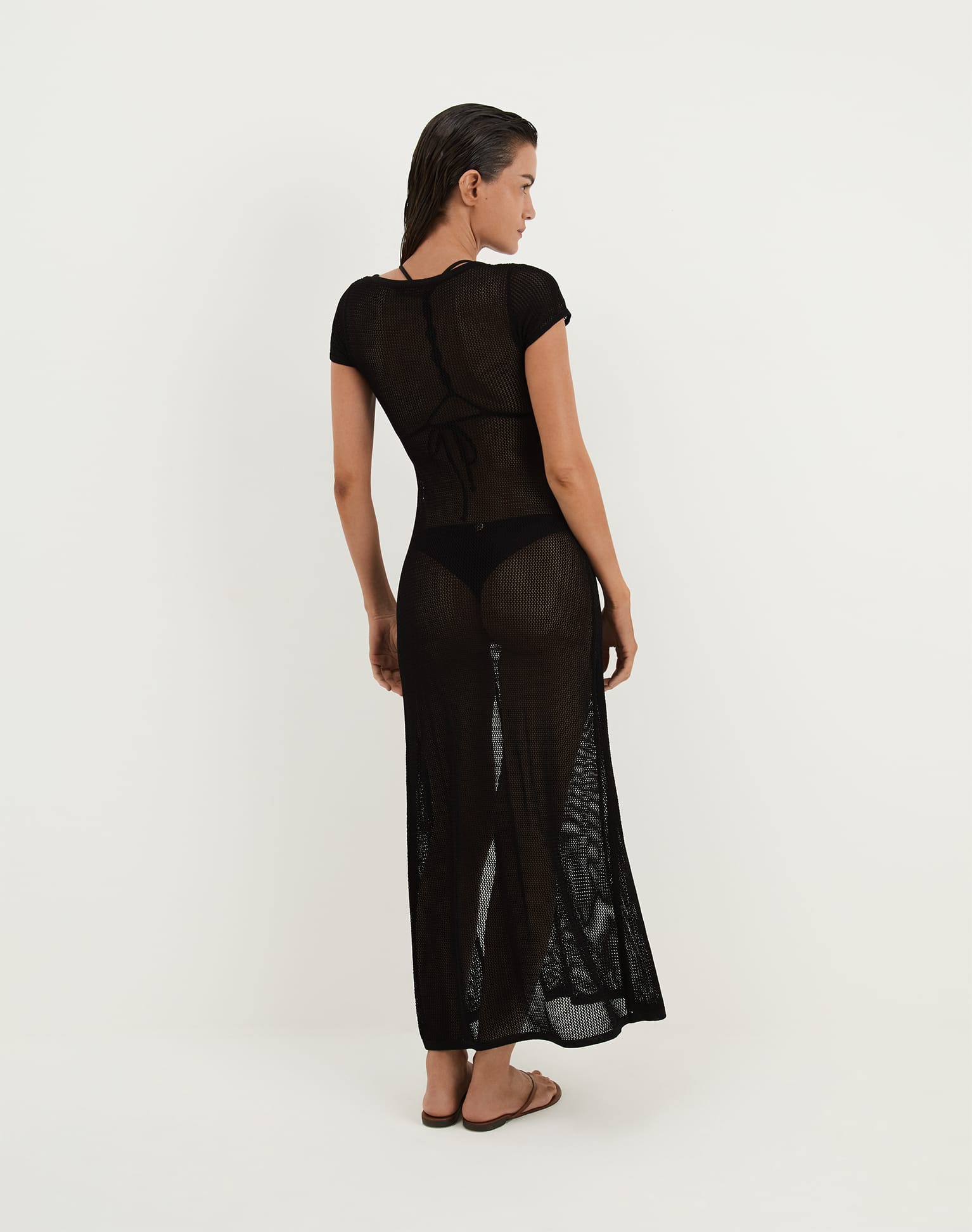 Sylvie Long Cover Up - Black - Image 3