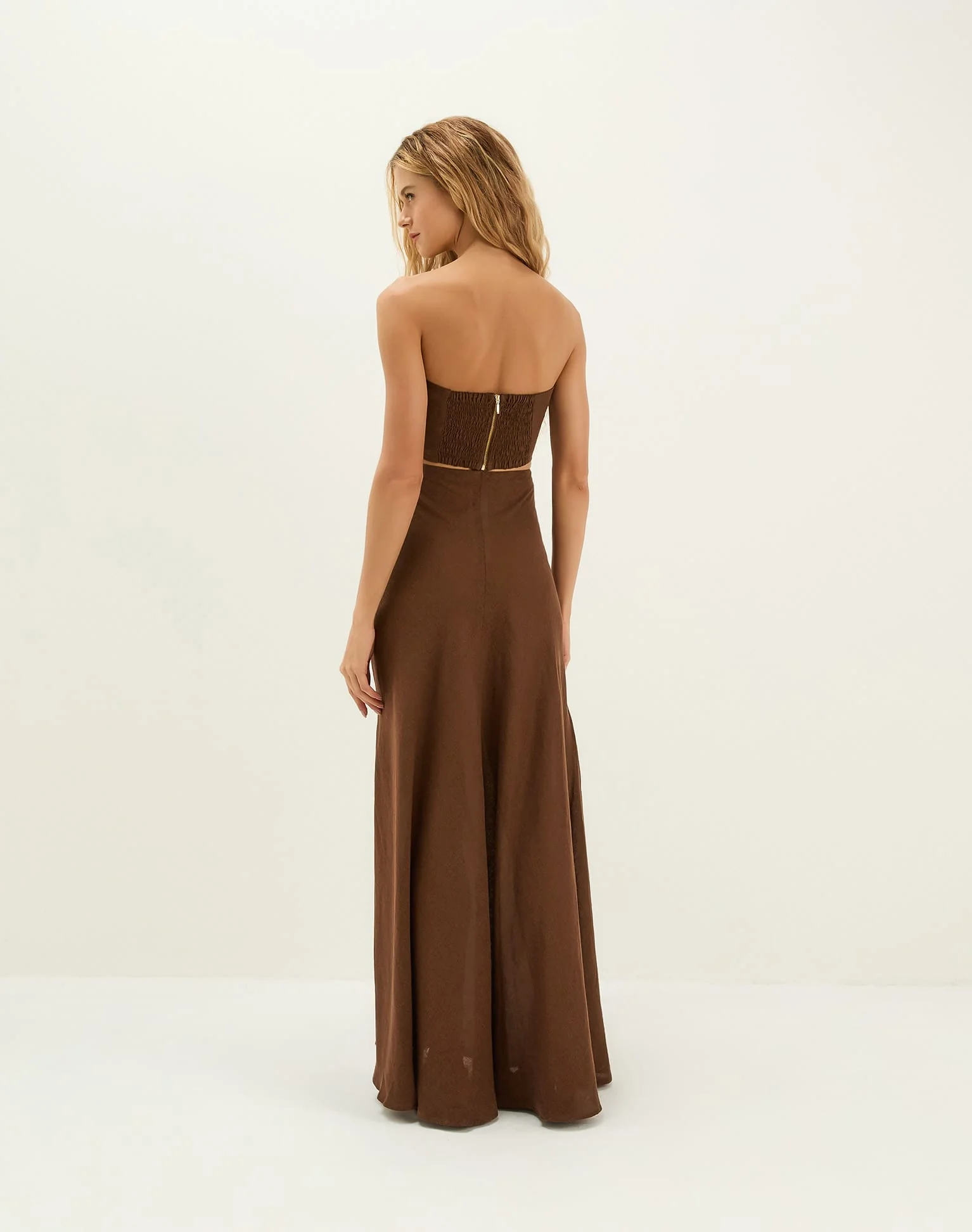Sirene Long Skirt - Brown - Image 4