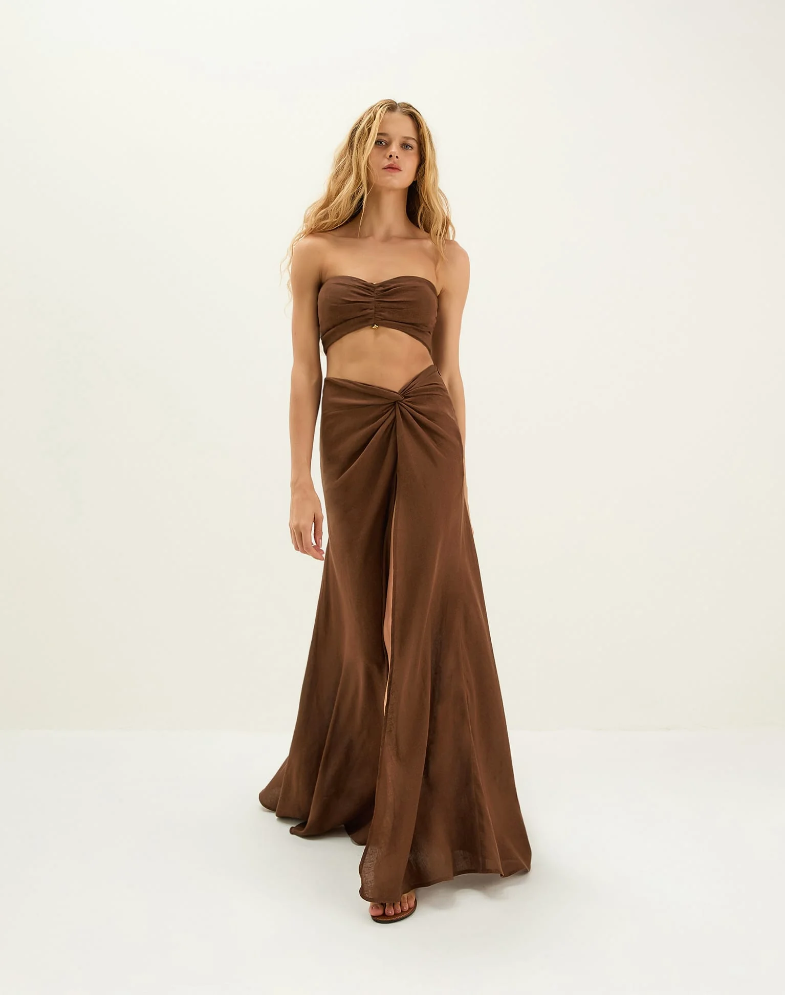 Sirene Long Skirt - Brown - Image 9