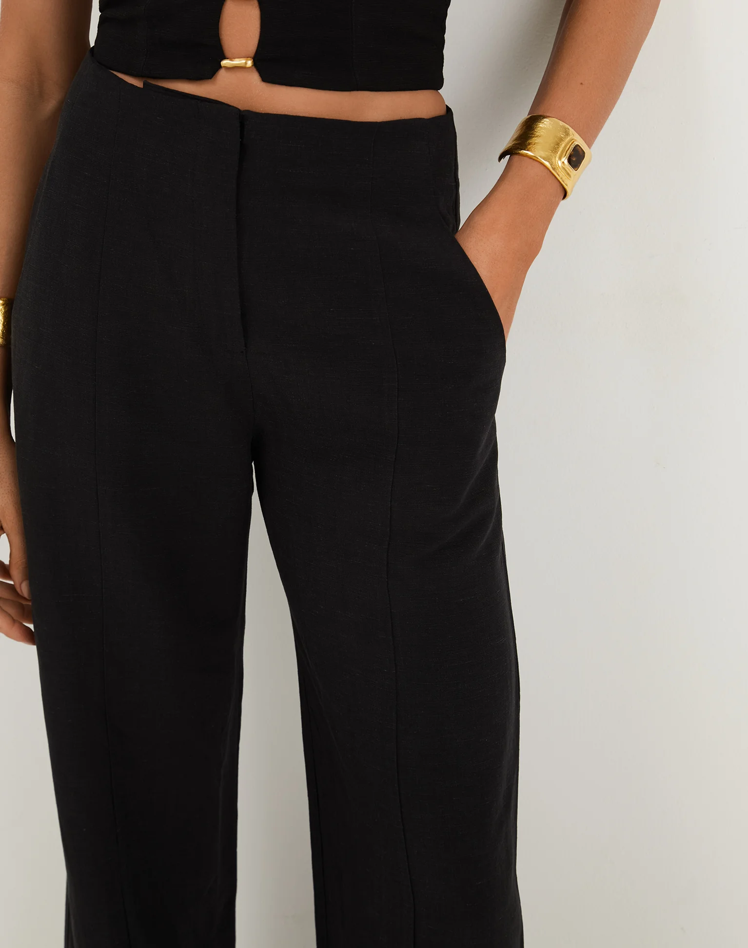 Whitney Tailored Pants - Black - Image 6