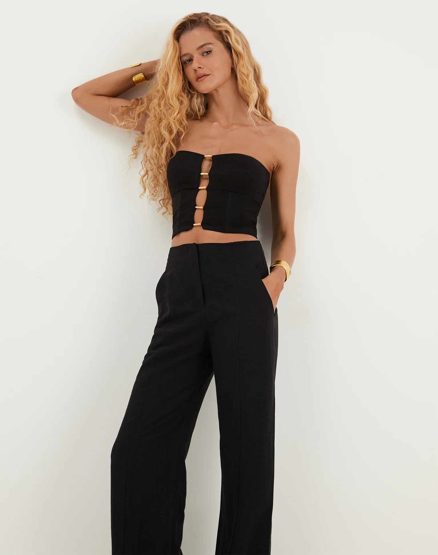 Whitney Tailored Pants - Black - Image 7